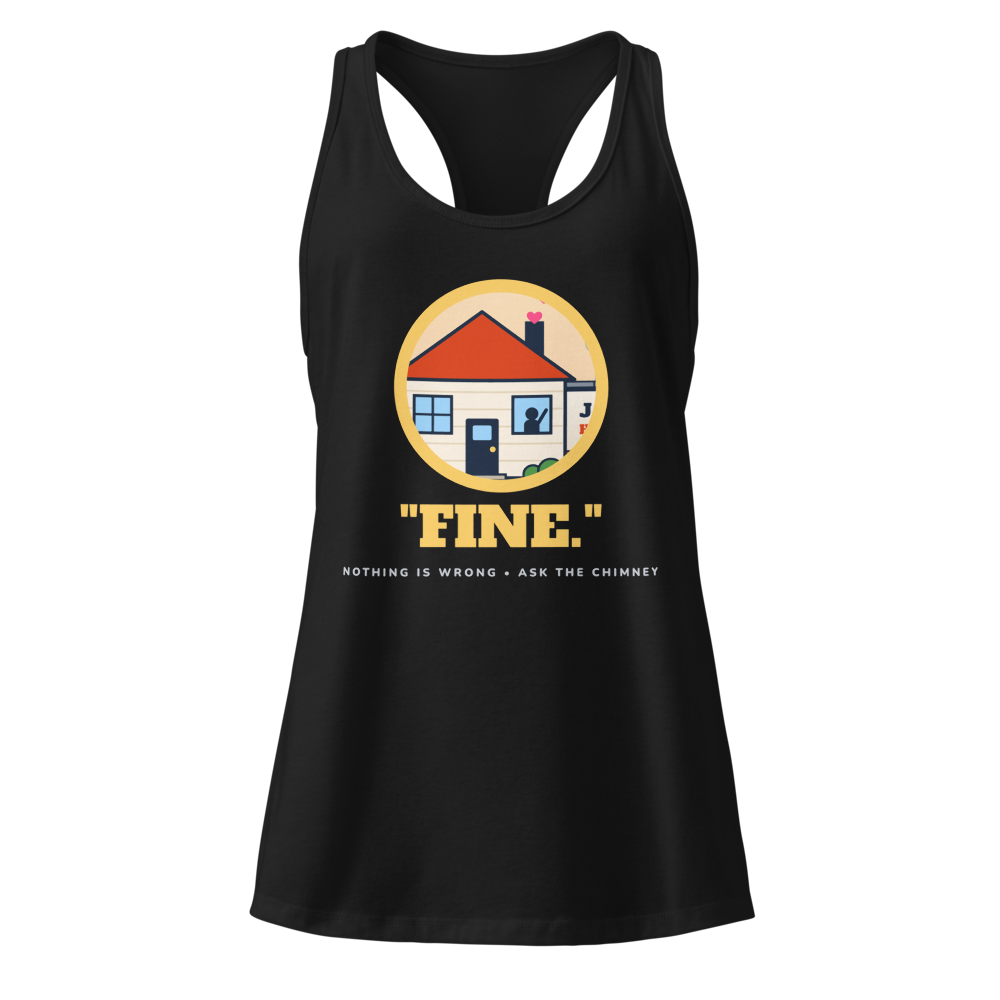 Navy tank with the house and hearts coming out of the chimney, FINE in quotes